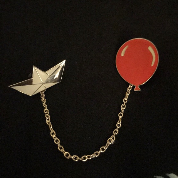 Jewelry - IT Movie Pennywise Lapel Pin Set NEW